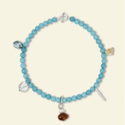 MUKTANK x JUUNNGLE NANAX Moonlake Blue Necklace