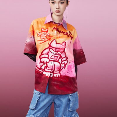 MUKZIN Cute Durable Loose Casual Shirt Print