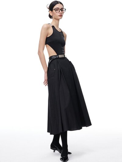 MUKTANKMODULER Backless A-line Maxi Dress
