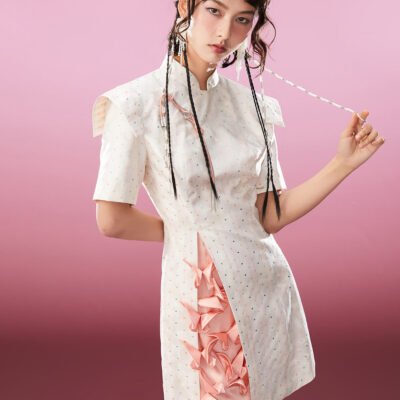 MUKZIN Elegant Retro Color Matching Original Cheongsam