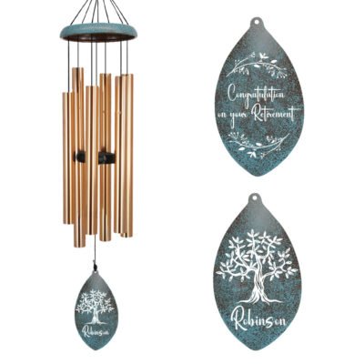 Astarin Personalized Wind Chimes for Retirement,Happy Retirement WindChimes Gifts-052