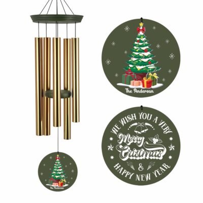 Astarin Personalized Christmas Gift Wind Chimes Christmas Home Decoration-009