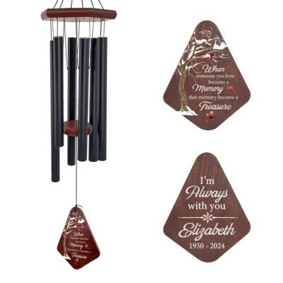 Astarin Personalized Memorial Wind Chimes,Sympathy Gift for loss of loved ones-139