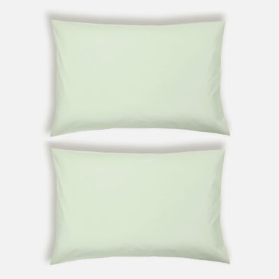 n home 200 Thread Count 100% Organic Cotton Pillowcase Pair - Green