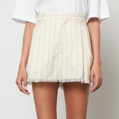 Marni Women's Pinstripe Shorts - Ivory