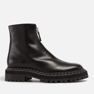 Proenza Schouler Lug Leather Ankle Boots