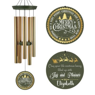 Astarin Personalized Christmas Gift Wind Chimes Christmas Home Decoration-008