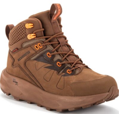 ROCKROOSTER Farmington Brown 6 Inch Waterproof Hiking Boots with VIBRAM Outsole  OC21031