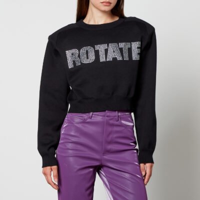 Rotate Birger Christensen Embellished Cotton-Blend Jumper