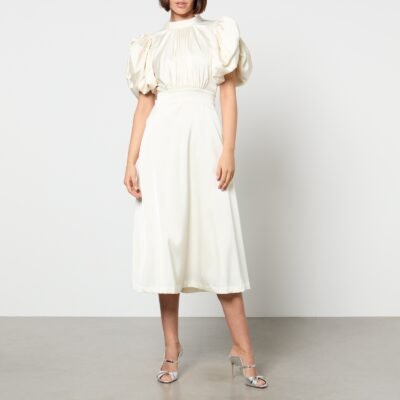 Rotate Birger Christensen Satin Midi Dress