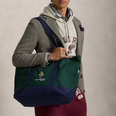 Polo Ralph Lauren Polo Bear Cotton Canvas Tote Bag