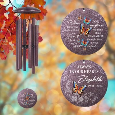 Astarin Personalized Memorial Wind Chimes,Sympathy Gift for loss of loved ones-143