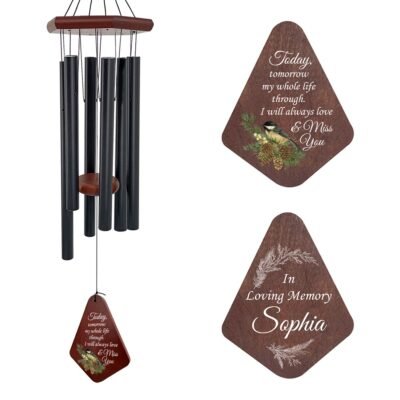 Astarin Personalized Memorial Wind Chimes,Sympathy Gift for loss of loved ones-142