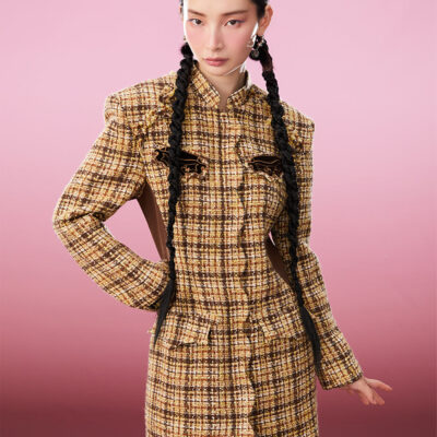MUKZIN Vintage Yellow High Quality Elegant Cheongsam