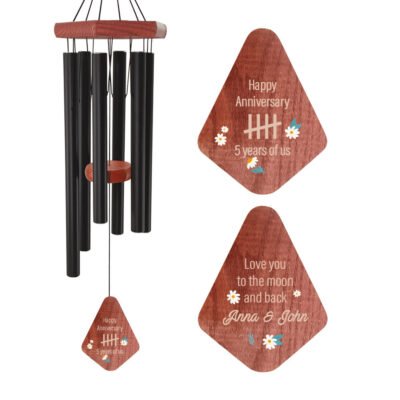 Astarin Personalized Wedding Anniversary Wind Chimes,Housewarming Wedding Gift -025
