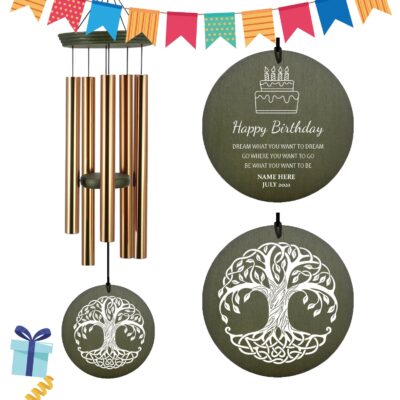 Astarin Personalized Birthday Gift Wind Chime,customized and exclusive blessings-004