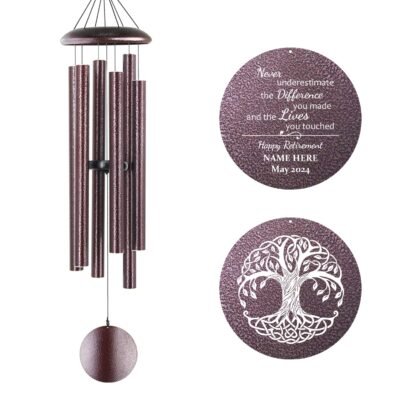 Astarin Personalized Wind Chimes for Retirement,Happy Retirement WindChimes Gifts-024