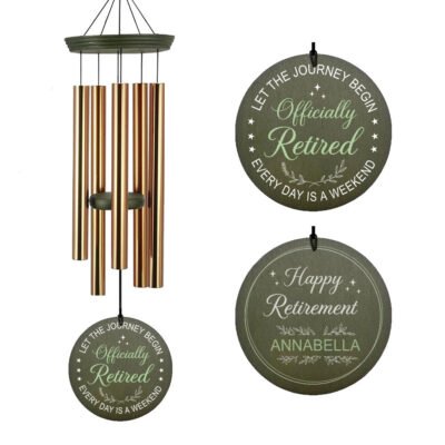 Astarin Personalized Wind Chimes for Retirement,Happy Retirement WindChimes Gifts-045