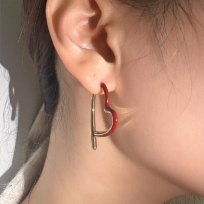 MUKTANK Heart Elf Earrings