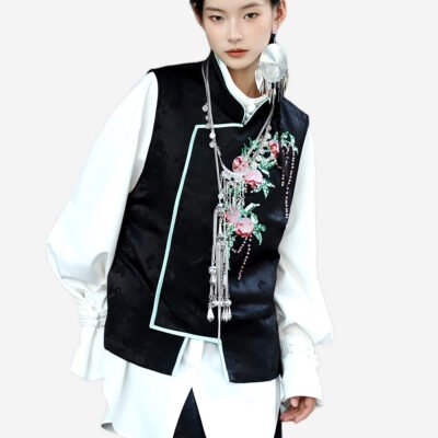 MUKZIN Velvet LinglongziNew Chinese Style Cotton-padded Vest