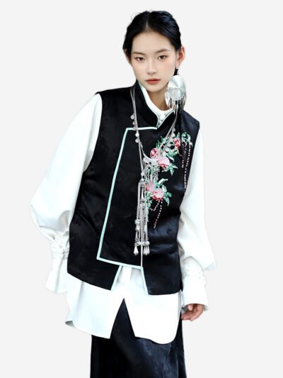 MUKZIN Velvet LinglongziNew Chinese Style Cotton-padded Vest