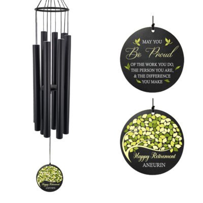 Astarin Personalized Wind Chimes for Retirement,Happy Retirement WindChimes Gifts-044