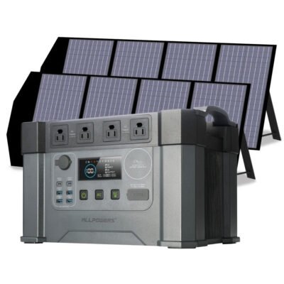 ALLPOWERS Solar Generator Kit 2400W (S2000 Pro  SP029 140W Solar Panel)