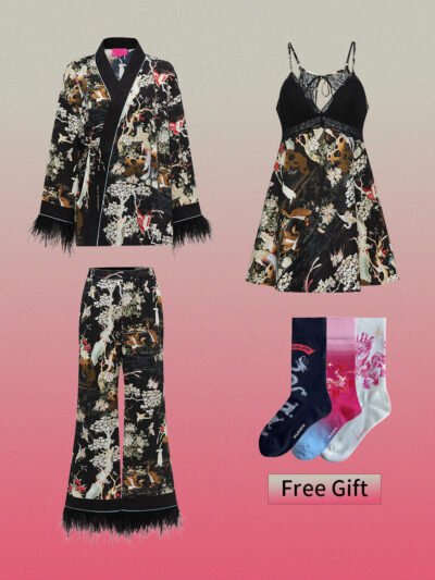MUKZIN Charming Printed Original Three Pece Set High QualitySocks