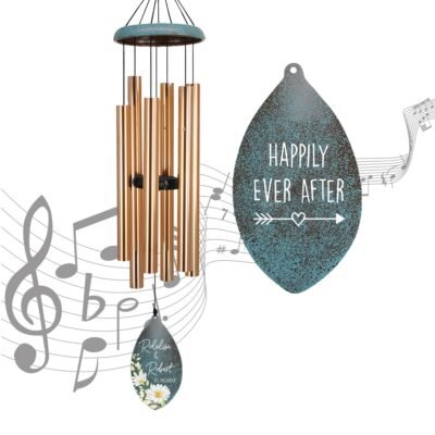 Astarin Personalized Wedding Anniversary Wind Chimes,Housewarming Valentine's Gift -040