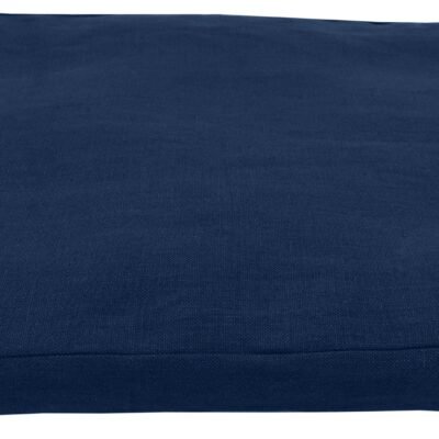 Zabuton Meditation Base Cushion - Hemp Fabric Cover, Recycled Cotton Interior