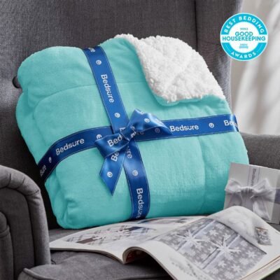 GentleSoft Sherpa and Fleece Reversible Blanket