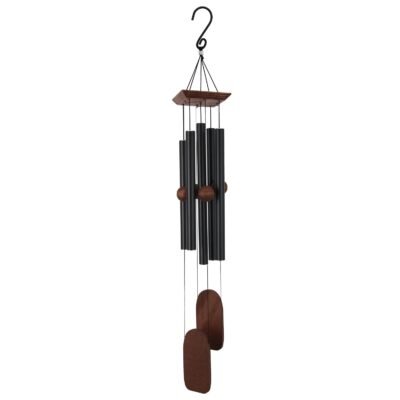 Deep Tuned Series Wind Chimes- 5 Tuned Tubes 36 Inch Black