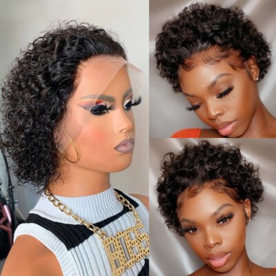 Premium Wig - Dinky Front Lace Short Pixie Hair Wig