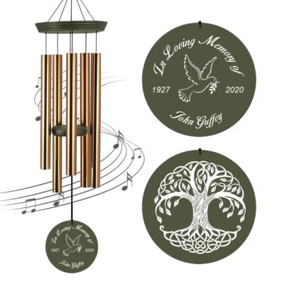 Astarin Personalized Memorial Wind Chimes,Sympathy Gift for loss of loved ones-014