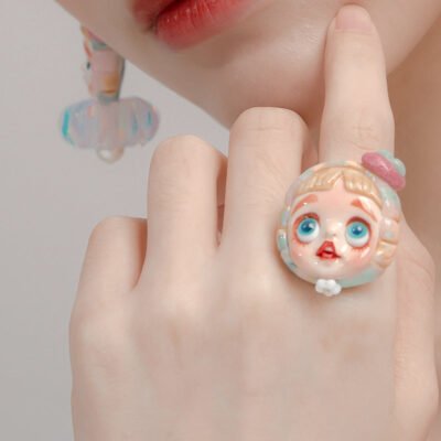 MUKTANK  QUANDO Momoco Handmade Dolls Silver Rings