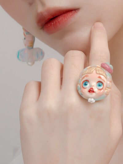 MUKTANK  QUANDO Momoco Handmade Dolls Silver Rings