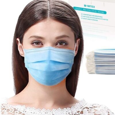 Disposable Pleated 3 ply Protective Face Mask