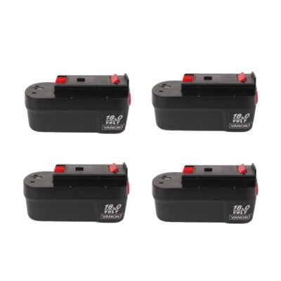 For Black and Decker 18V Battery Replacement  HPB18 4.8Ah Ni-Mh 4 Pack