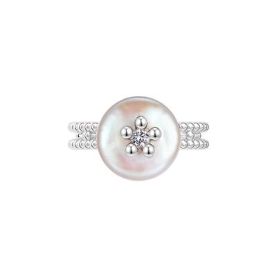 MUKTANK x SUN HUNTER Round Freshwater Pearl Ring