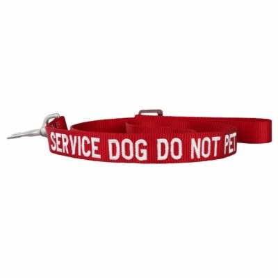 Custom Embroidered Service Dog Nylon Leash