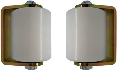 Slide Gate Guide Roller 3" White Hard Nylon 2 Pack EG097