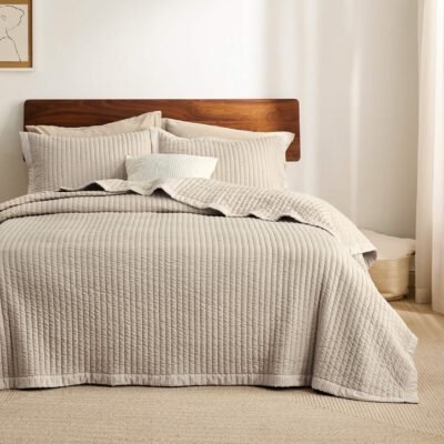 GentleSoft Corduroy Pattern Quilt Set