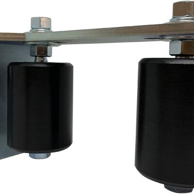 Eagle Access Control Systems Brand: Slide Gate Guide Rollers 3" Black L Rear Adjustable Bracket EG112