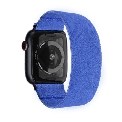 Tefeca Unity Series Elastic Compatible/Replacement Band for Apple Watch/Apple Watch Ultra Blue Plush  38/40/41mm 42/44/45mm