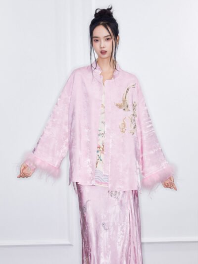 MUKZIN  Spring PreludeAwakening SpringImproved Jacquard Tang Suit Jacket