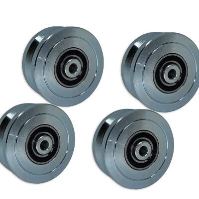 4" V Groove Wheel with Double Bearing Eagle EG096 (4 Pack)