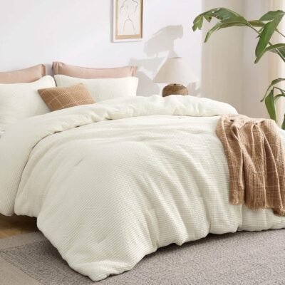 GentleSoft Classic Waffle Weave Comforter Set