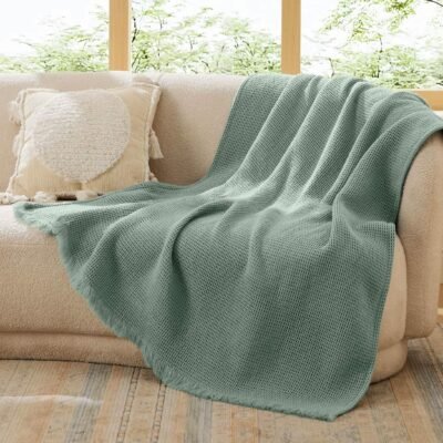 GentleSoft Decorative Woven Throw Blanket Acrylic