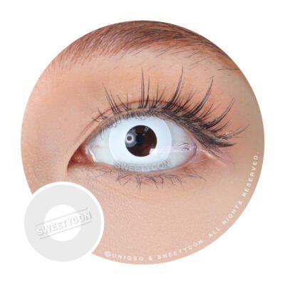 Sweety Crazy Solid White/Whiteout - 1 Day Disposable (1 lens/pack)