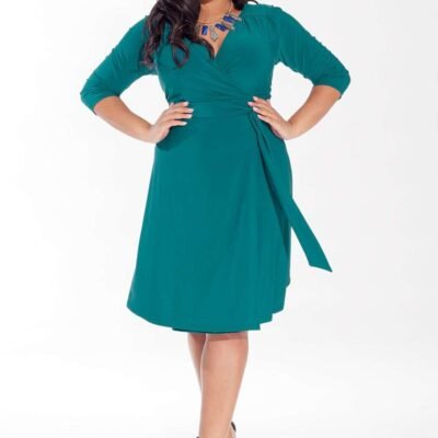 Dominique Dress in Turquoise (Made To Order)